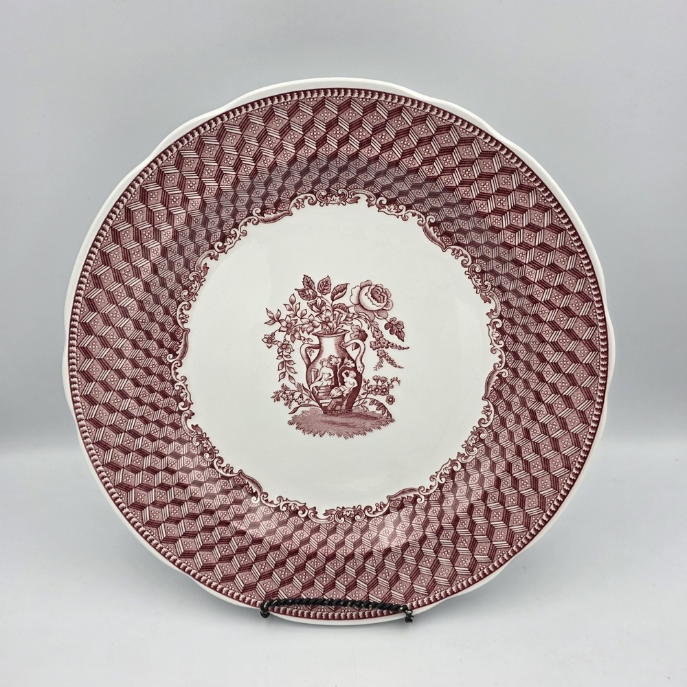 Spode Archive Collection Victorian Series Portland Vase 10.5 Ceramic Red Plate